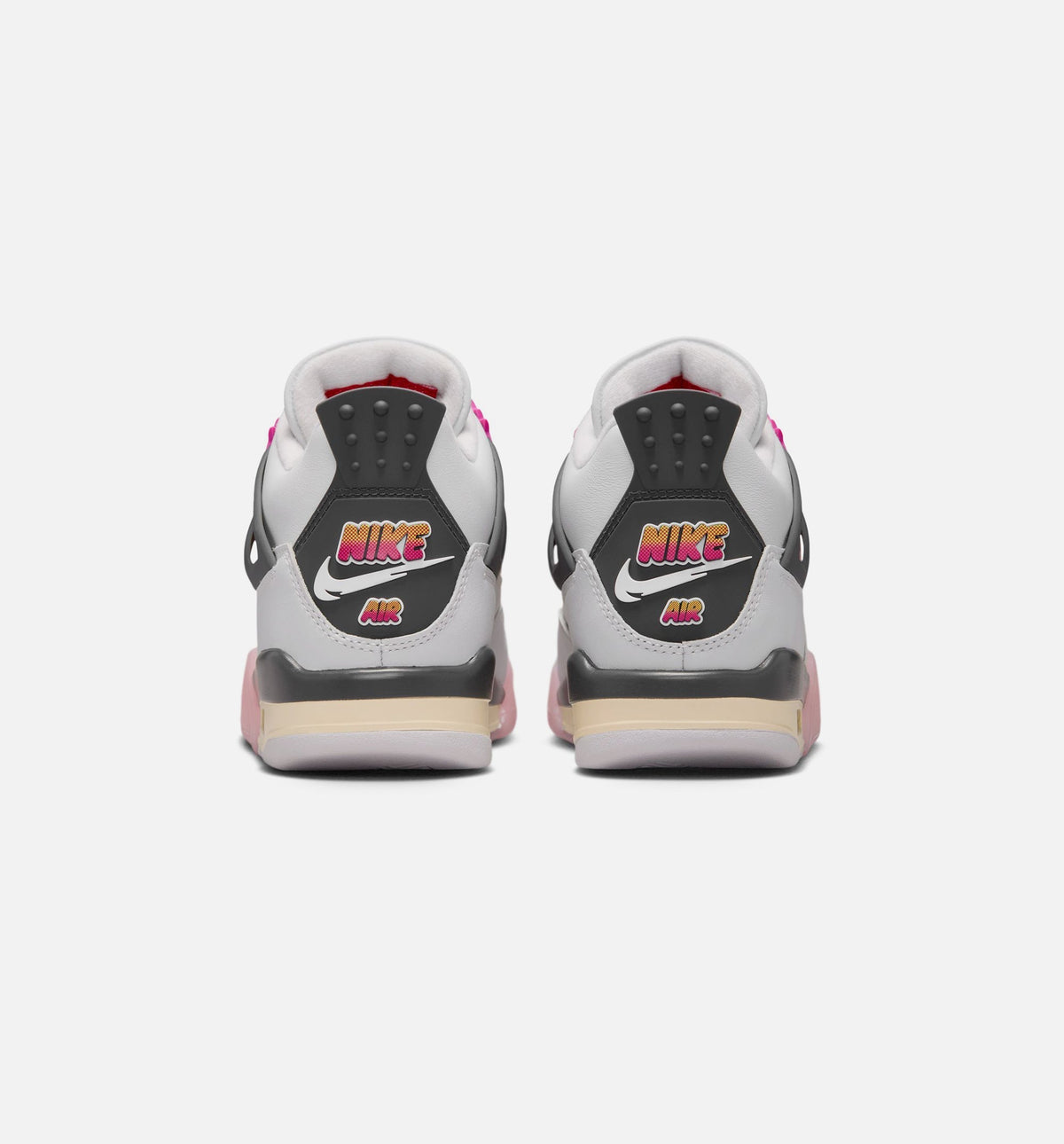 Air Jordan 4 Retro Comic – Grade School Lifestyle Shoe in Off White/Fire Pink/Anthracite