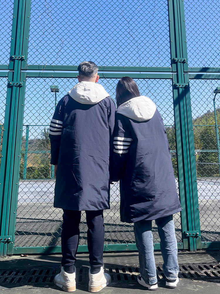 long couple down jacket