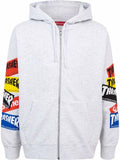 Supreme Thrasher multi logo zip-up hoodie