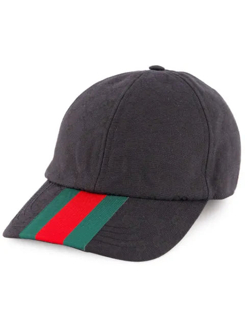 Gucci Web-stripe detail baseball cap