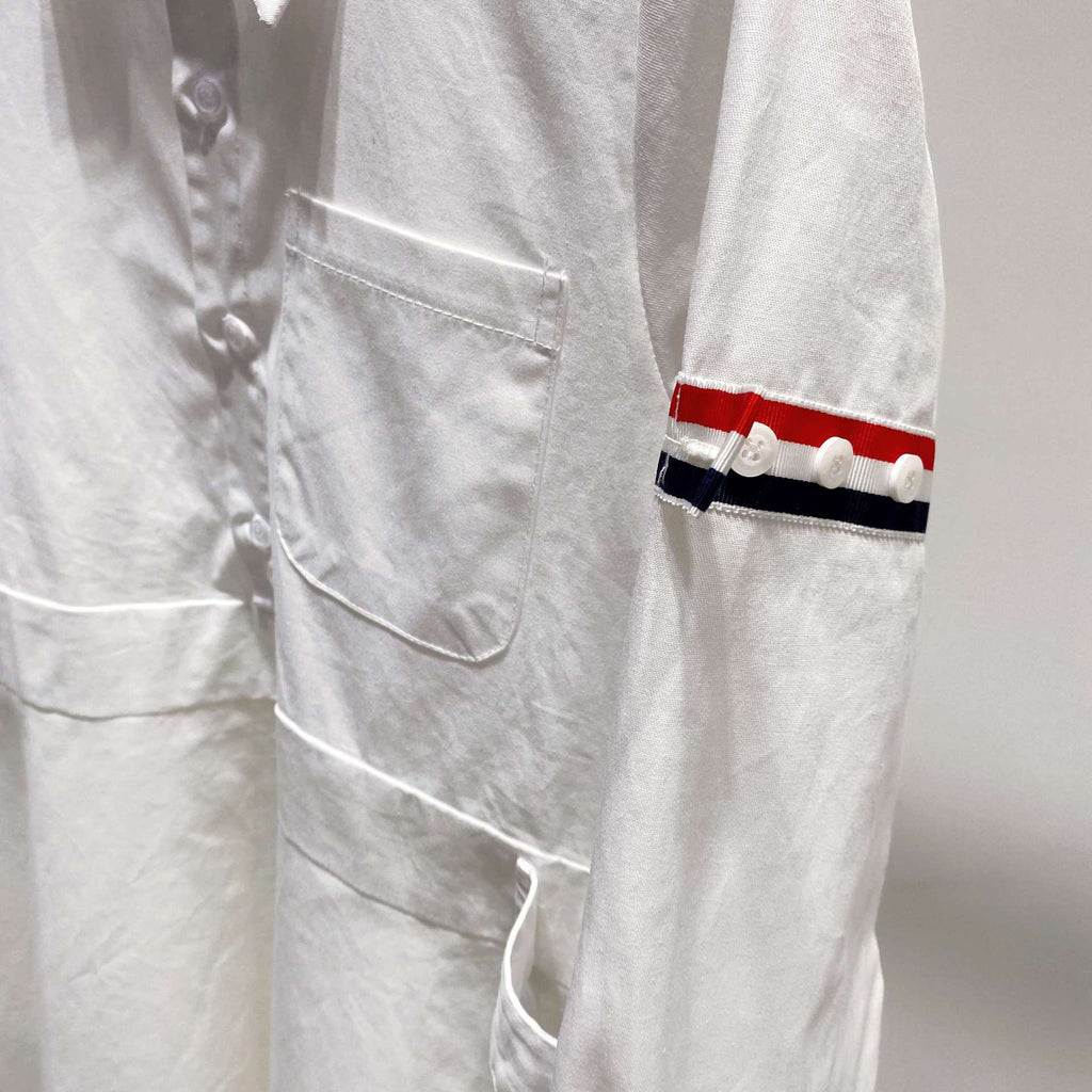 Thom Browne Women's Double Bar Tie Shirt Dress