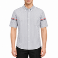 Unisex Pocket Webbing Short-Sleeve Shirt | Thom Browne
