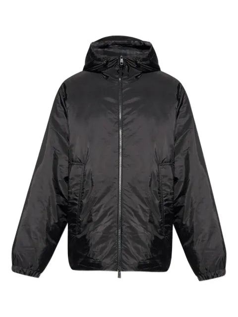 Moncler zip-fastening hooded puffer jacket
