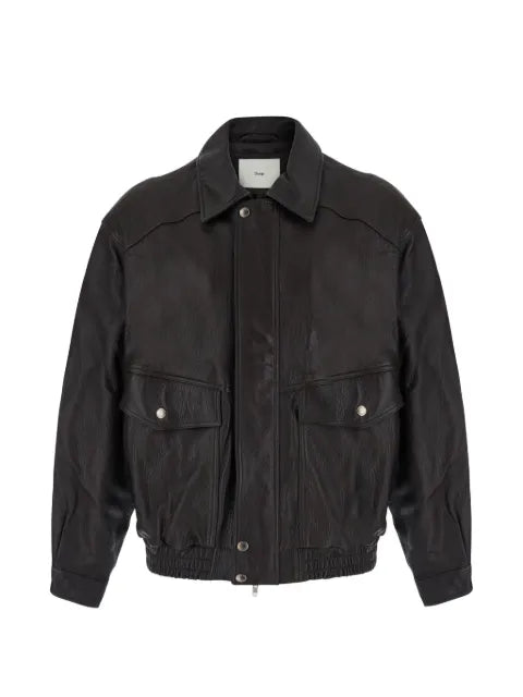 DUNST leather bomber jacket