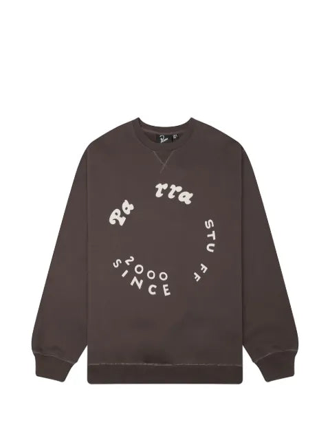 BY PARRA Gasoline logo-print crew-neck sweatshirt