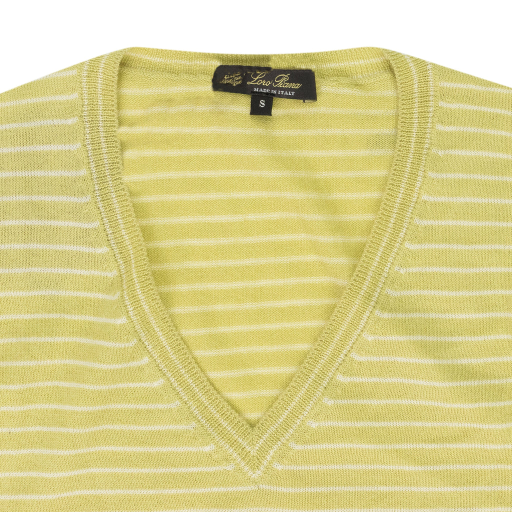 Yellow Scollo Riomaggiore V Neck Sweater