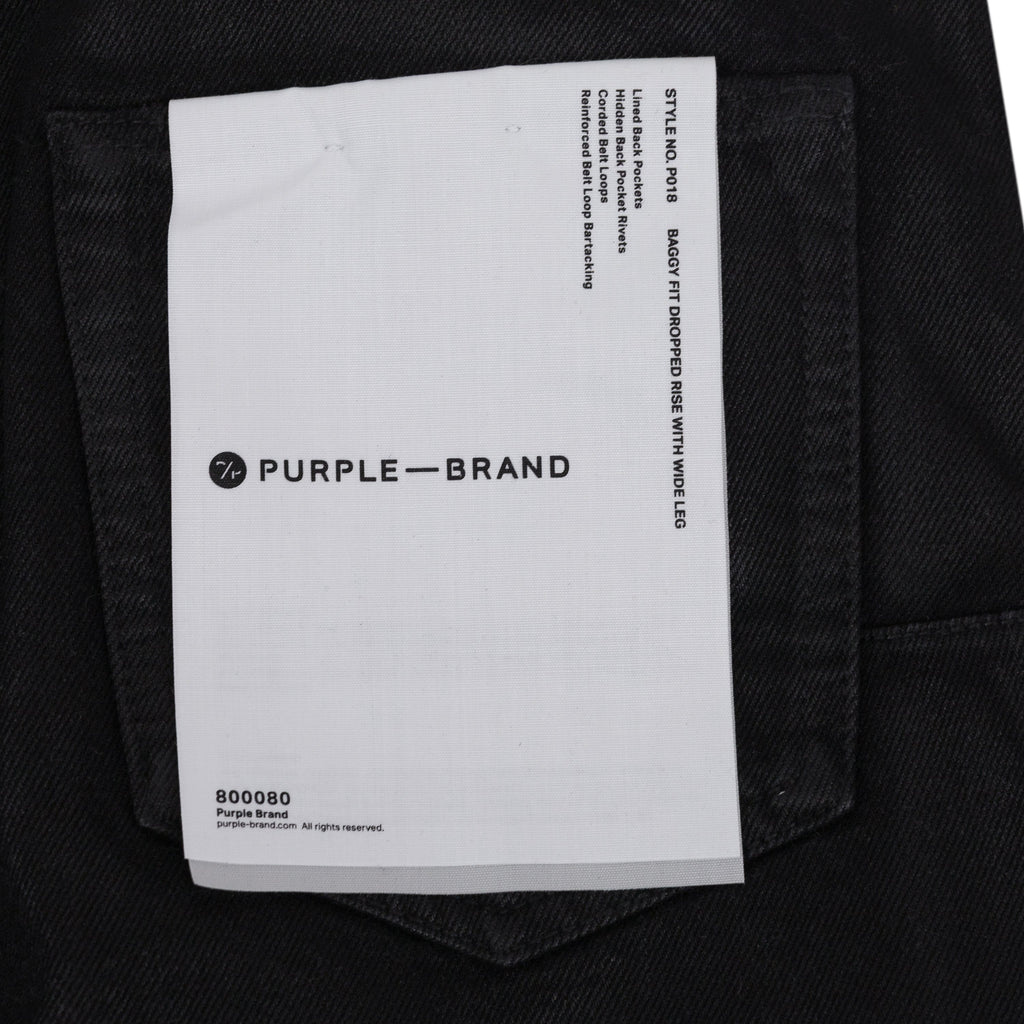 Black Side Zip Coated Clean Wide-Leg Jeans