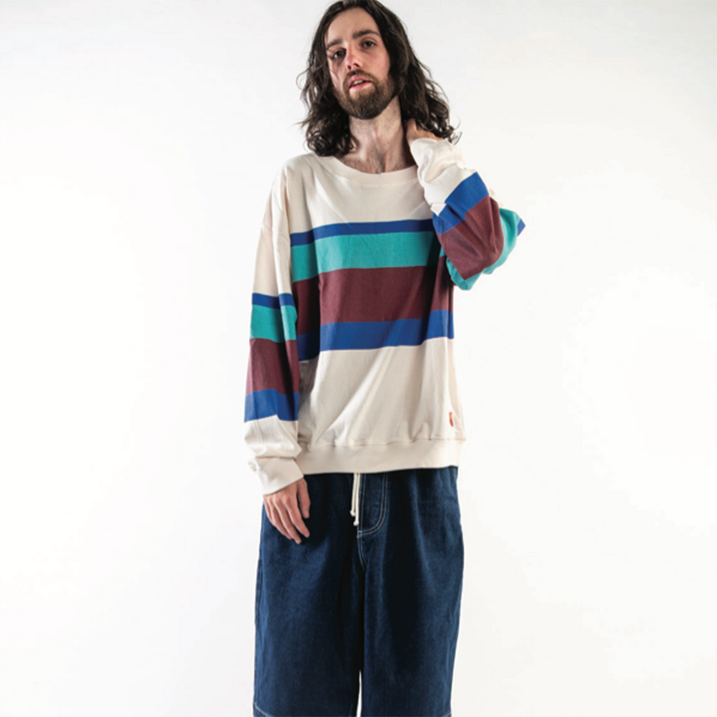 Earth People Malkmus Wide Neck Jersey: White