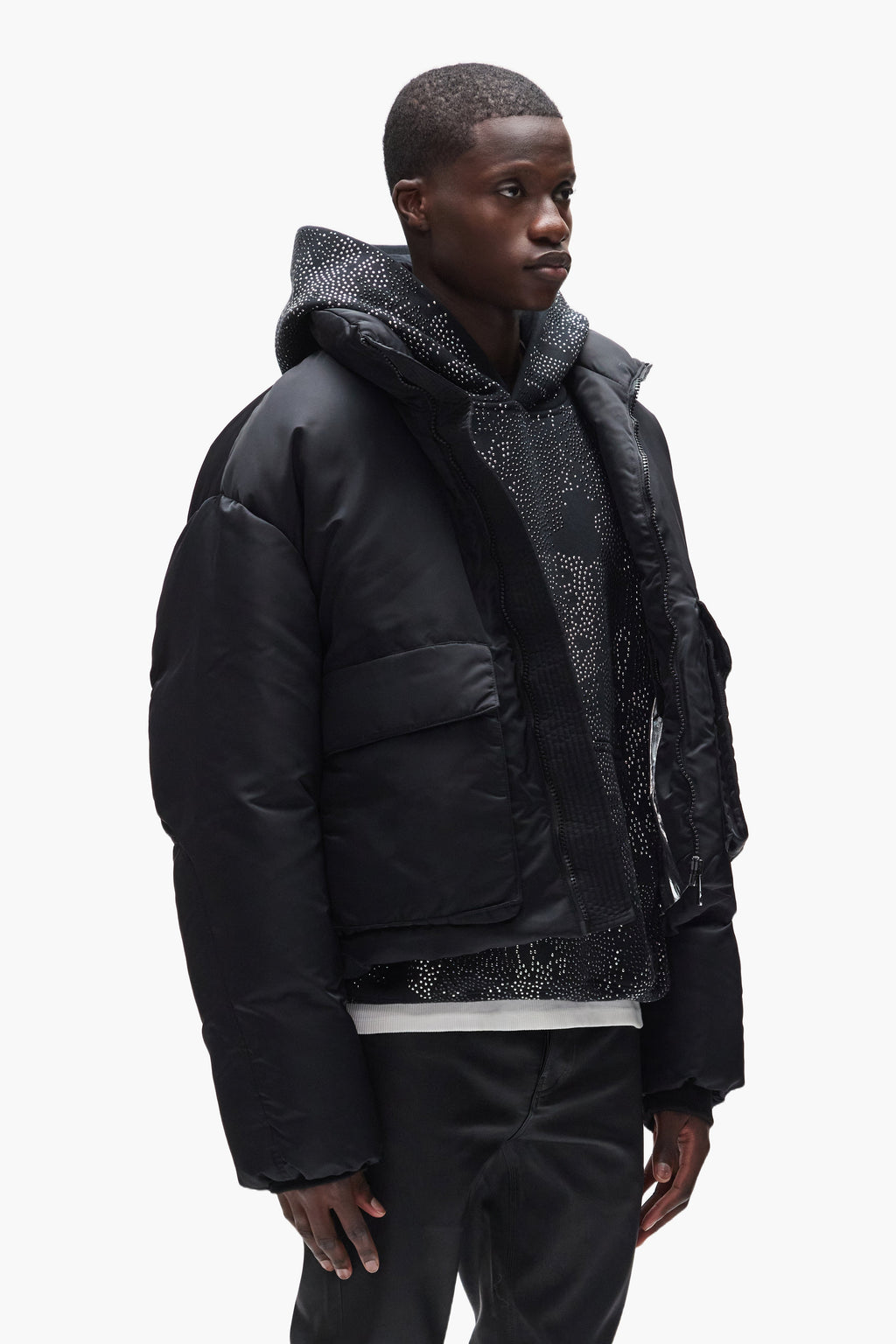 Twill Puffer Jacket
