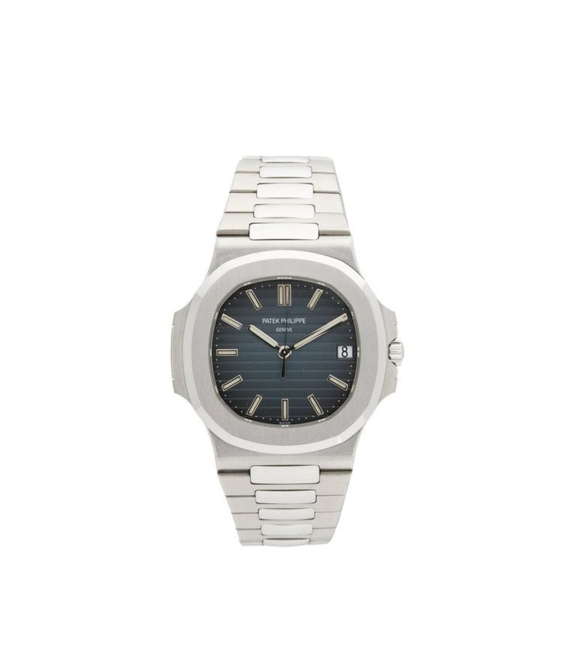 Vintage Patek Phillippe Nautilus Silver/Sapphire