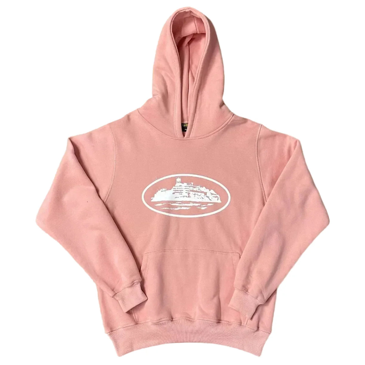 Corteiz Alcatraz Island Heavyweight Hoodie pink