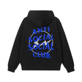 Anti Social Social Club Blue Logo Black Hoodie