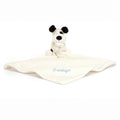 Personalized Bashful Black & Cream Puppy Soother