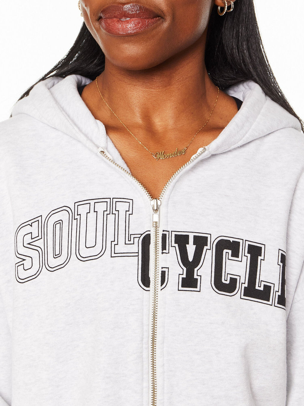 MARISSA CROP ZIP SWEATSHIRT