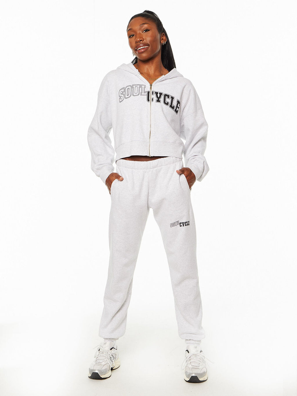 MARISSA CROP ZIP SWEATSHIRT