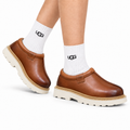 UGG Cognac Leather Slip-On Casual Shoes