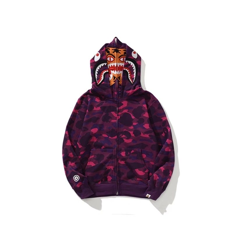 BAPE Shark Camo Full-Zip Hoodie