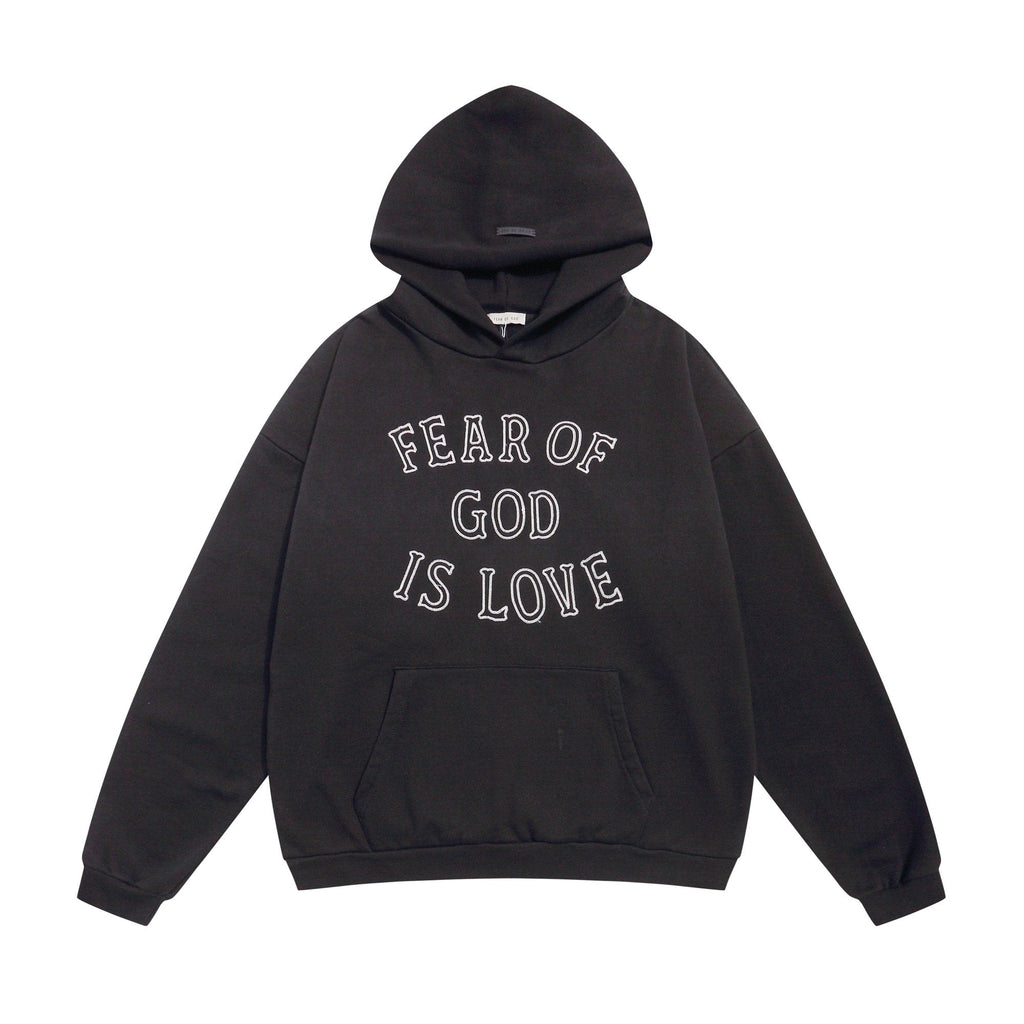FEAR OF GOD Is Love Embroidered Washed Hoodie