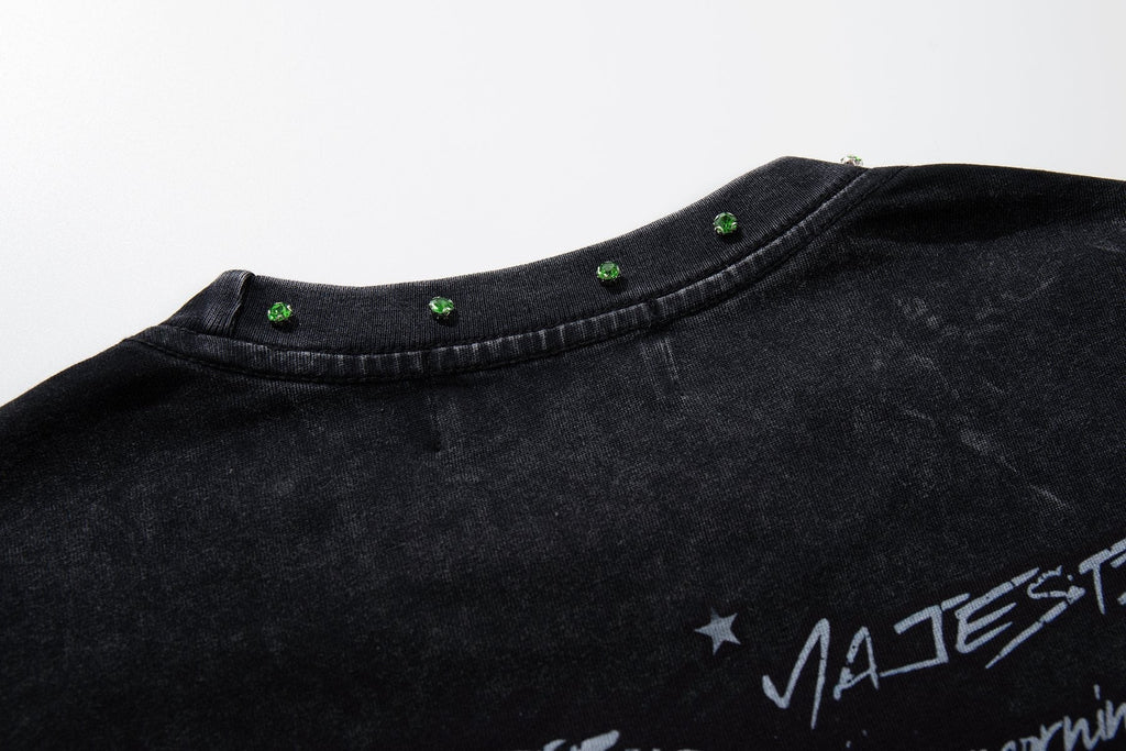 MAJESTIK New York Skull Graphic Sleeveless T-Shirt