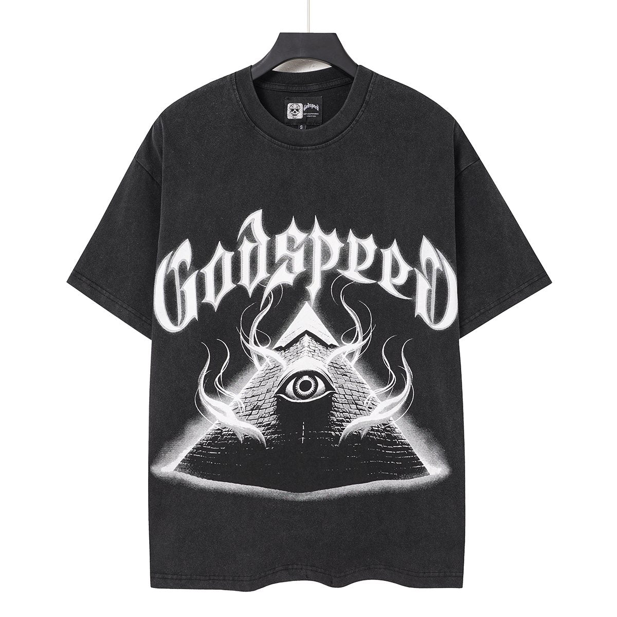Godspeed Out of Many One Washed Black Graphic T-Shirt