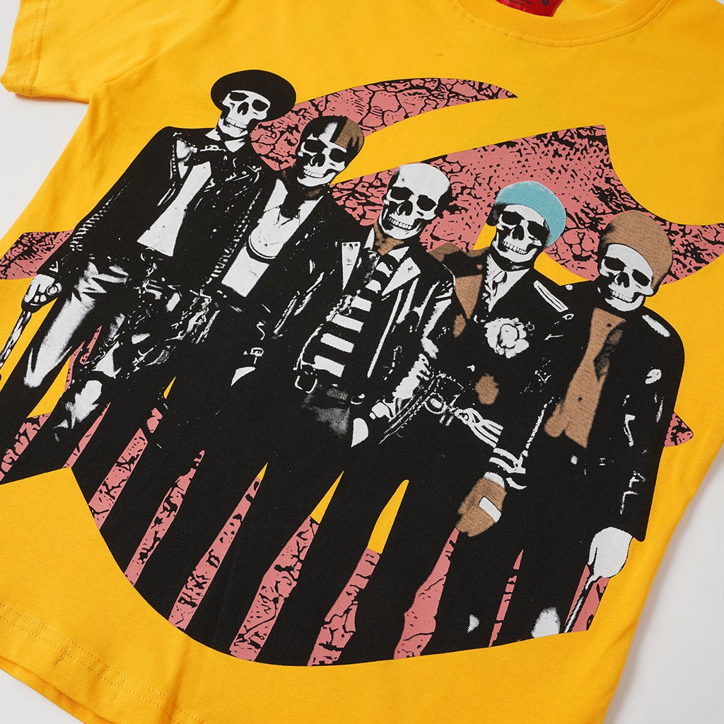 Godspeed Skeleton Band Guitar Graphic T-Shirt