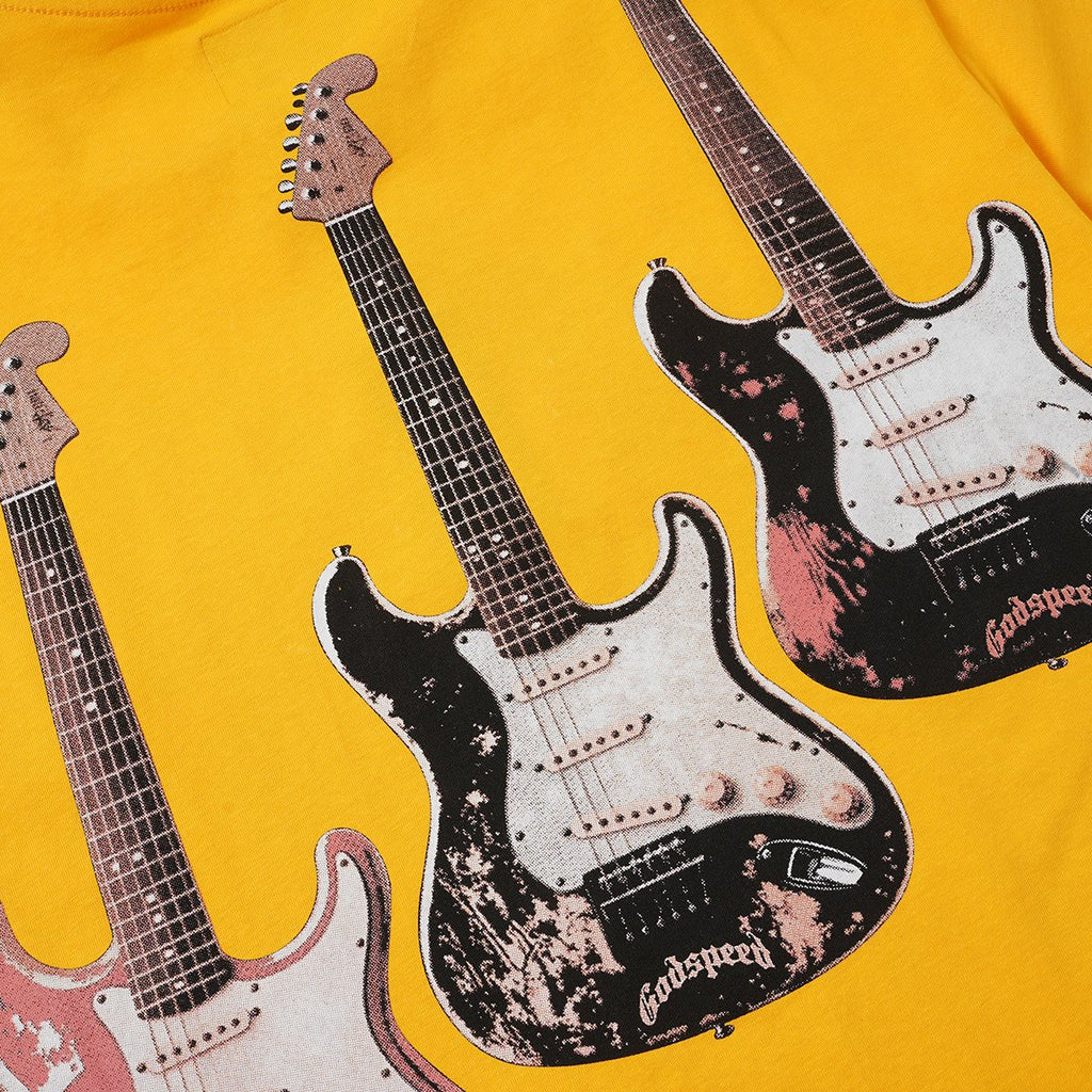 Godspeed Skeleton Band Guitar Graphic T-Shirt