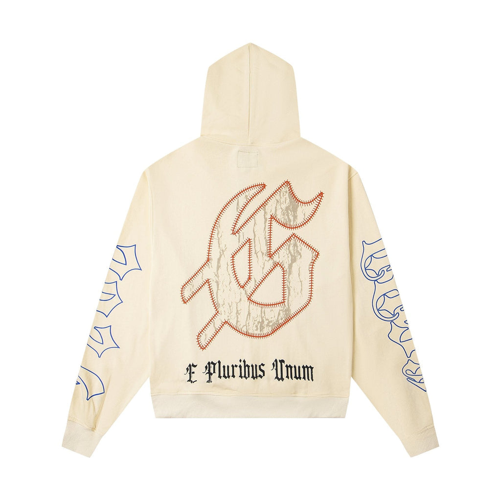 Godspeed E Pluribus Unum Graphic Hoodie - Cream