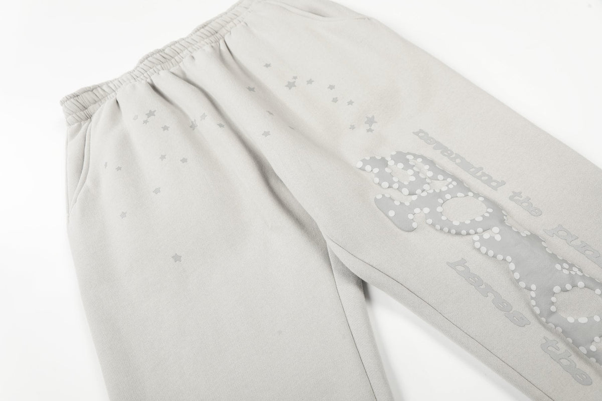 Sp5der Rhinestone Star Hoodie & Sweatpants Set