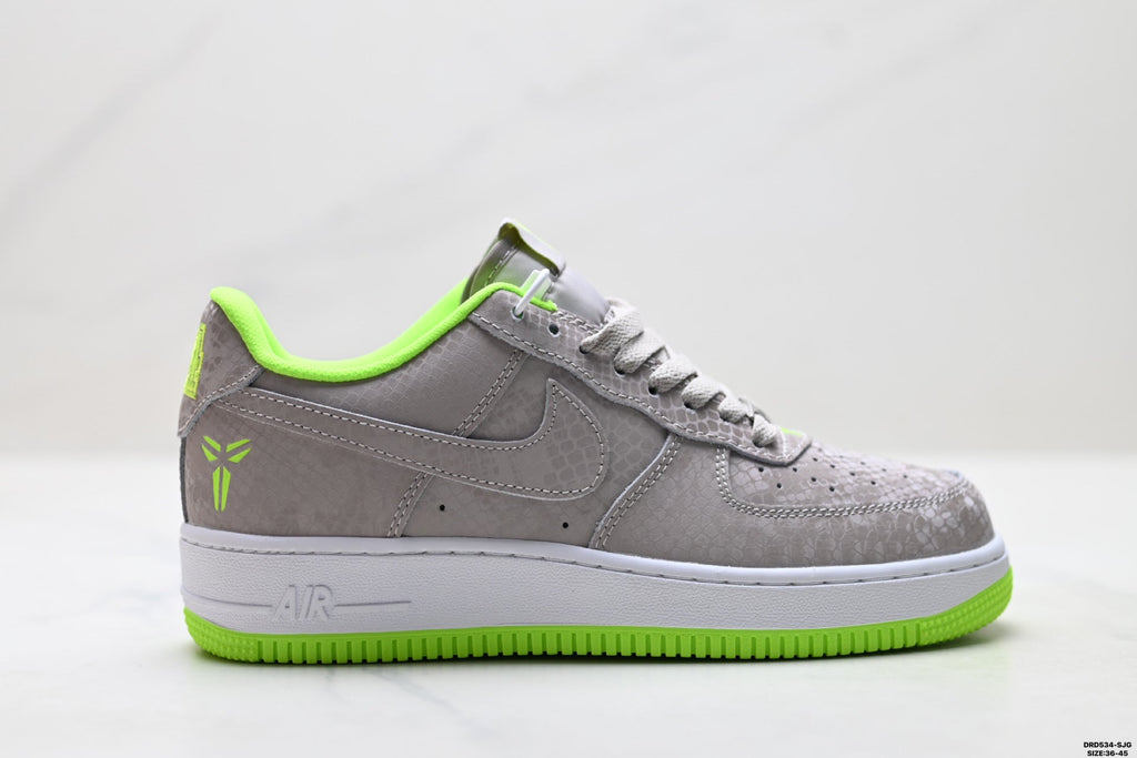 Nike Air Force 1 Low Gray Volt Unisex Sneakers Style 15