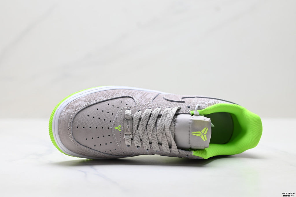 Nike Air Force 1 Low Gray Volt Unisex Sneakers Style 15