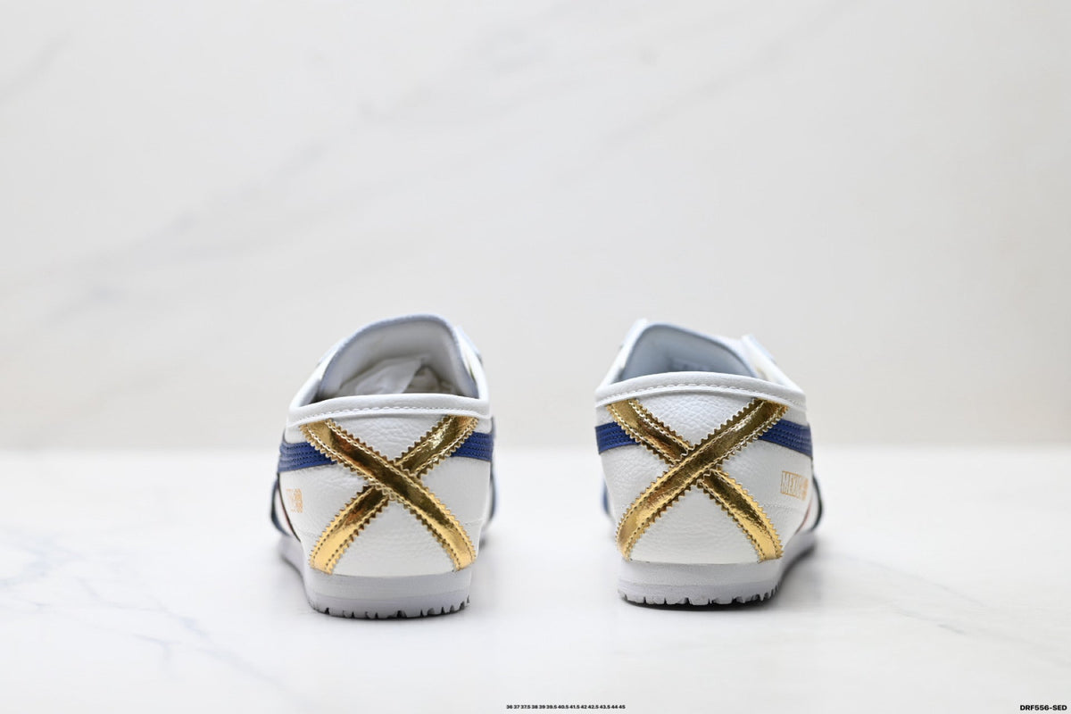 Onitsuka Tiger Retro Low Top White Royal Blue Red Unisex Shoes Style 20