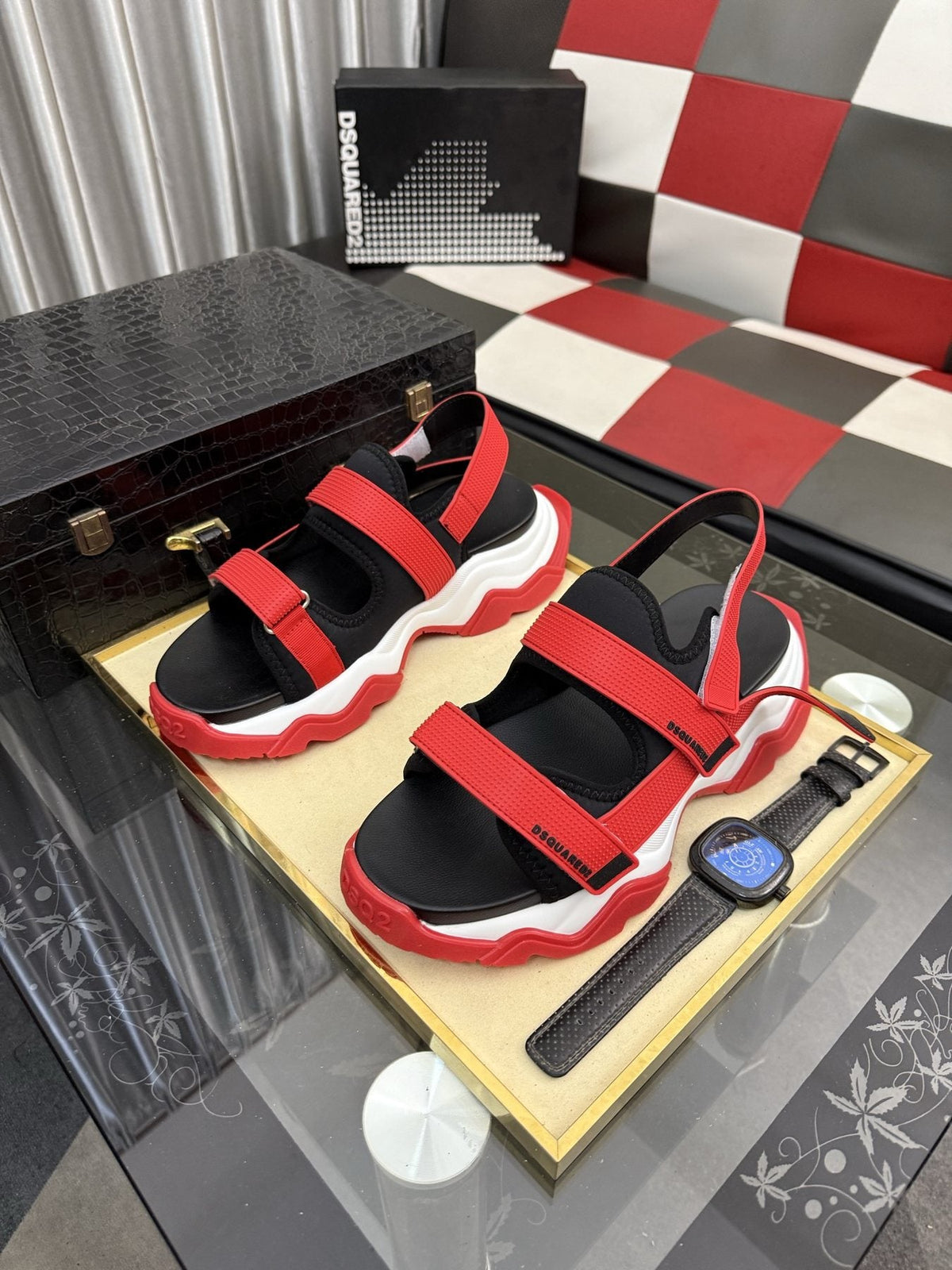 DSQUARED2 Men's Color-Block Sport Sandals